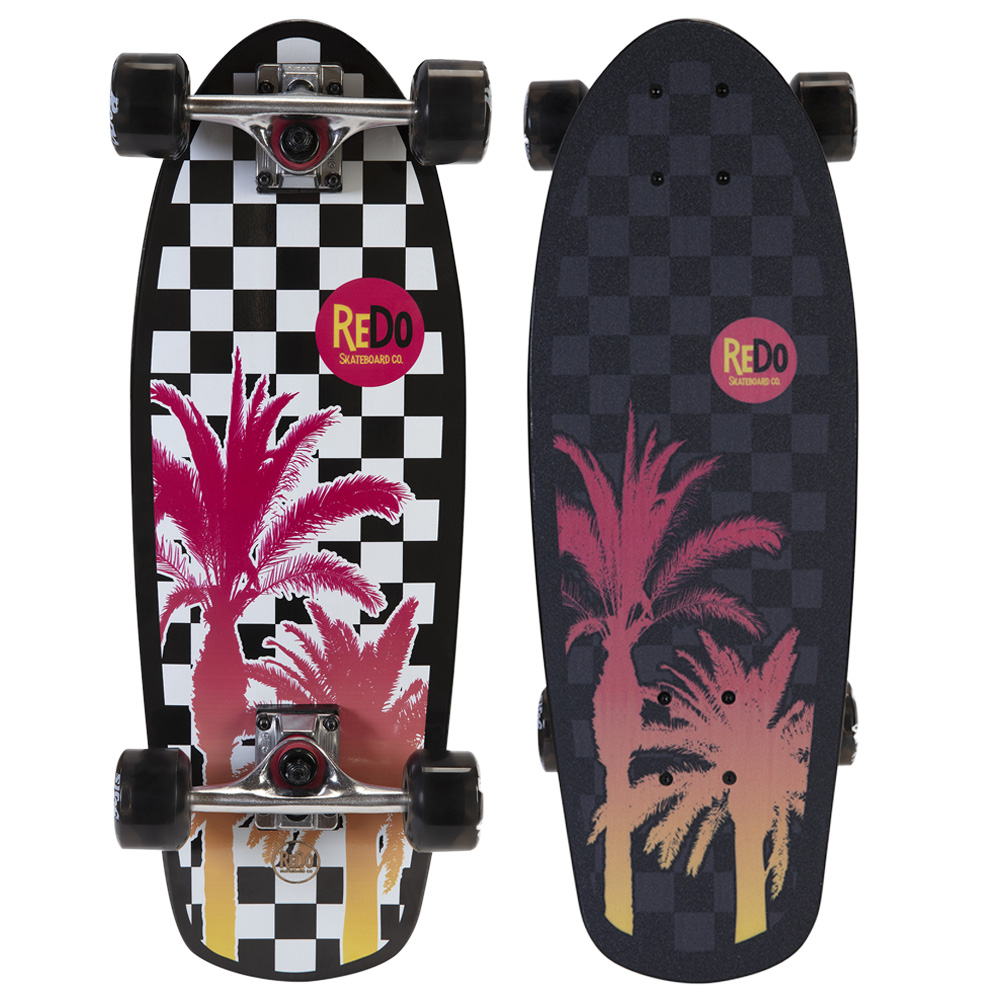 Shorty Cruiser Checker Palm Skateboard